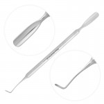 Instrument pentru pedichiura Staleks cu 2 capete, chiureta si impingator, PP-20/1
